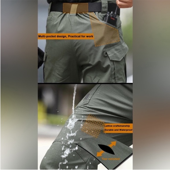 🔥🆕 tactical tan cargo pants / size : medium - Picture 6 of 7